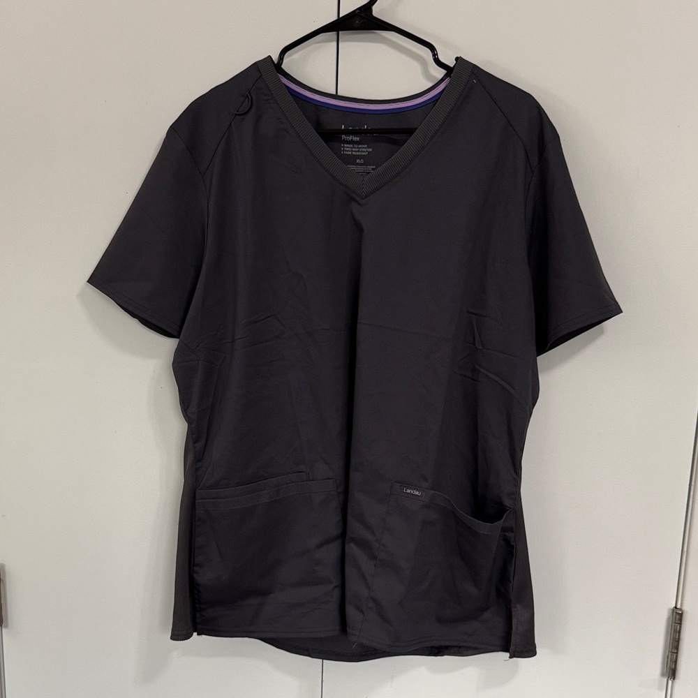 Landau Proflex Graphite Scrub Top Size XL